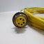 Used Banner PMCF-510C 57475 5-Pin Bulk Head Cable, Female, 11' Length, No Nut/Washer