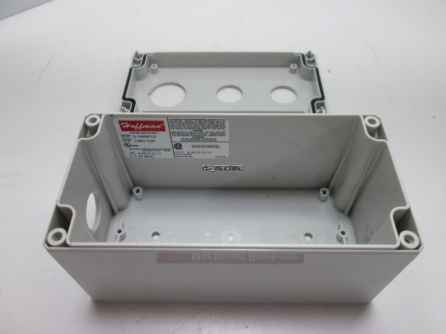 Used Hoffman Q-1689PCD J-Box Type 4X Polycarbonate Enclosure 153mm x 73mm x 79mm