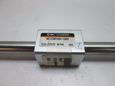 New New SMC NCY2B10H-1200 Rodless Cylinder 3/8" Bore 12" Stroke 100PSI Max