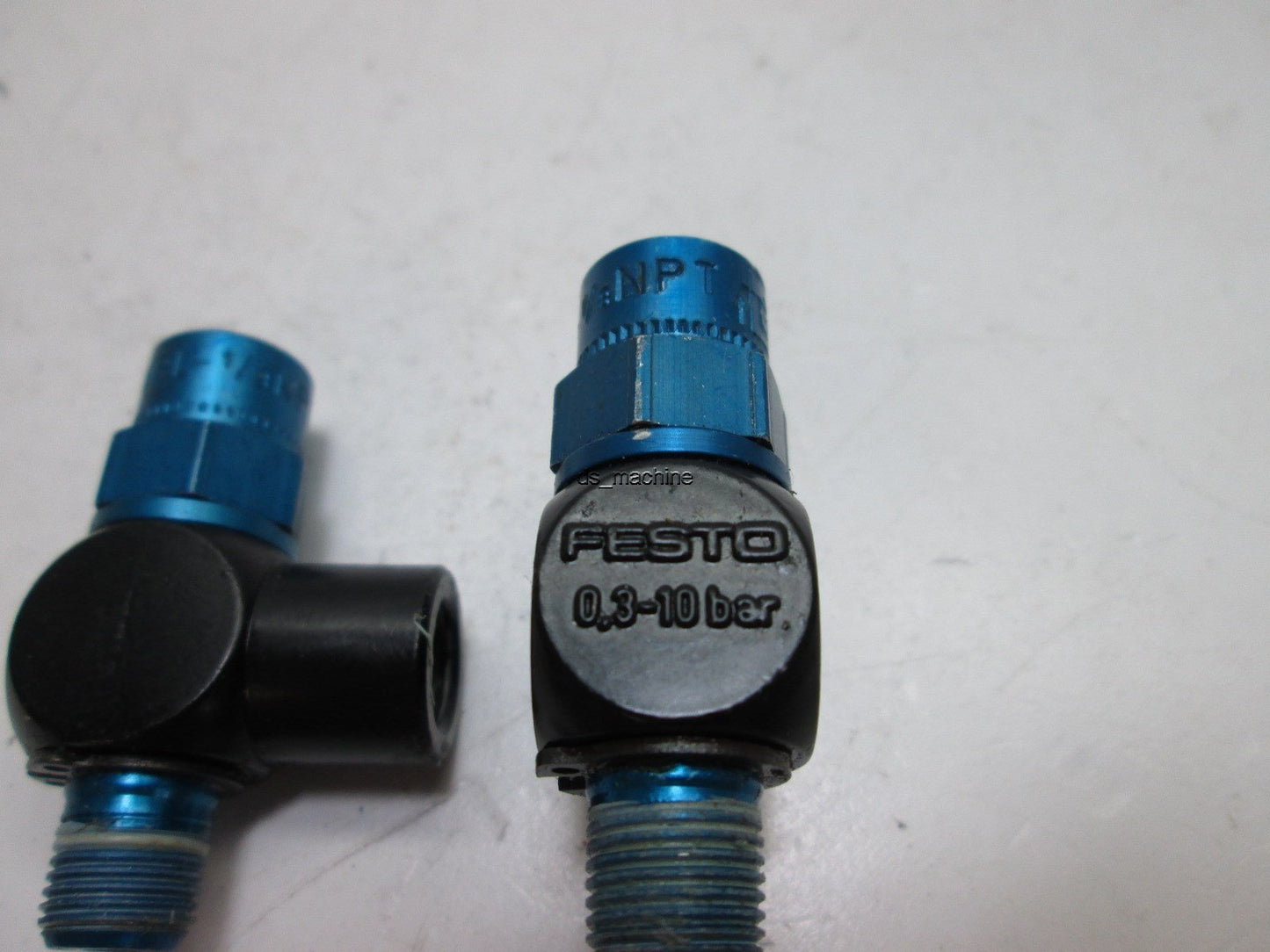 Used Lot of 2 Festo GRL-1/8NPT Flow Control Valve 0.3-10Bar