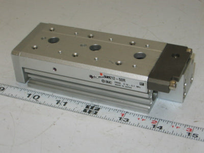 Used SMC MXS12-50R Pneumatic Table Slide 50mm Stroke