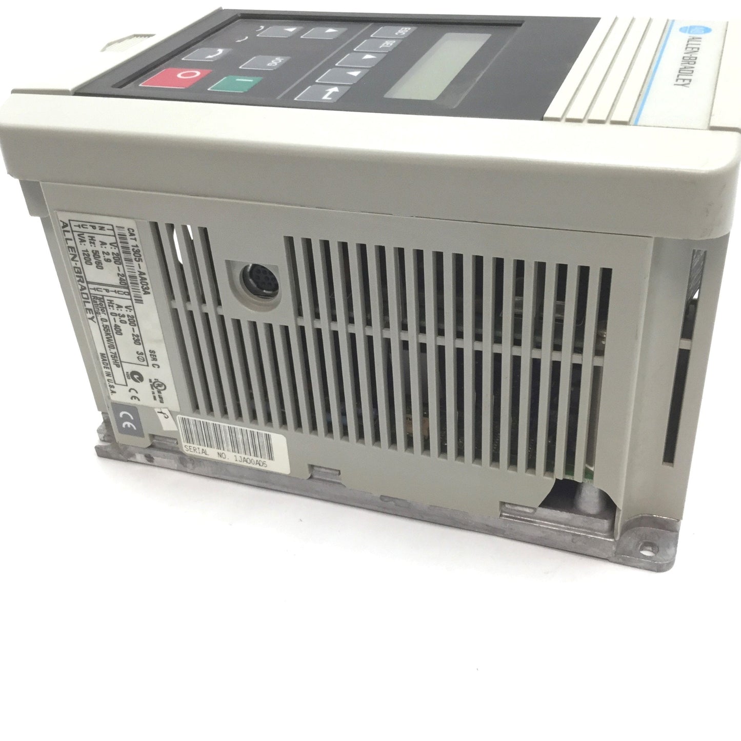Used Allen Bradley 1305-AA03A Ser-C Adjustable Frequency AC Drive *Damaged Case*
