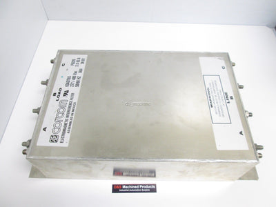 Used Corcom 63ADT6S Electromagnetic Interference Filter 277/480VAC 3x63A 50/60Hz