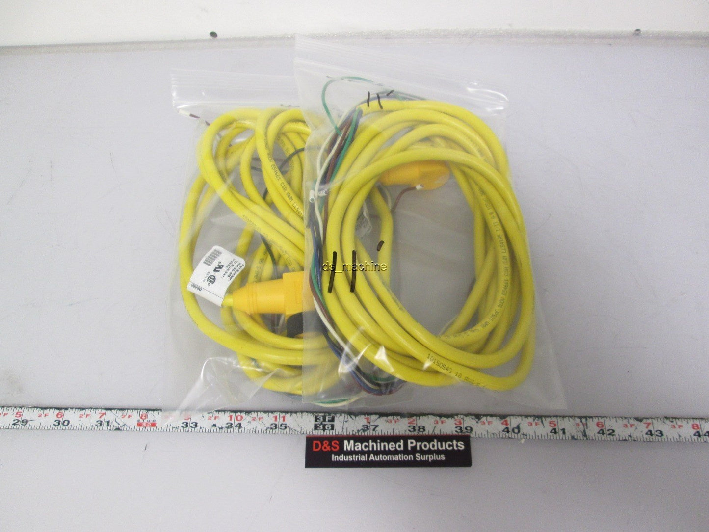 Used Lot of 2 Turck WK50-4M Cordset 11' Length Each 5-Pole Female Mini Connection