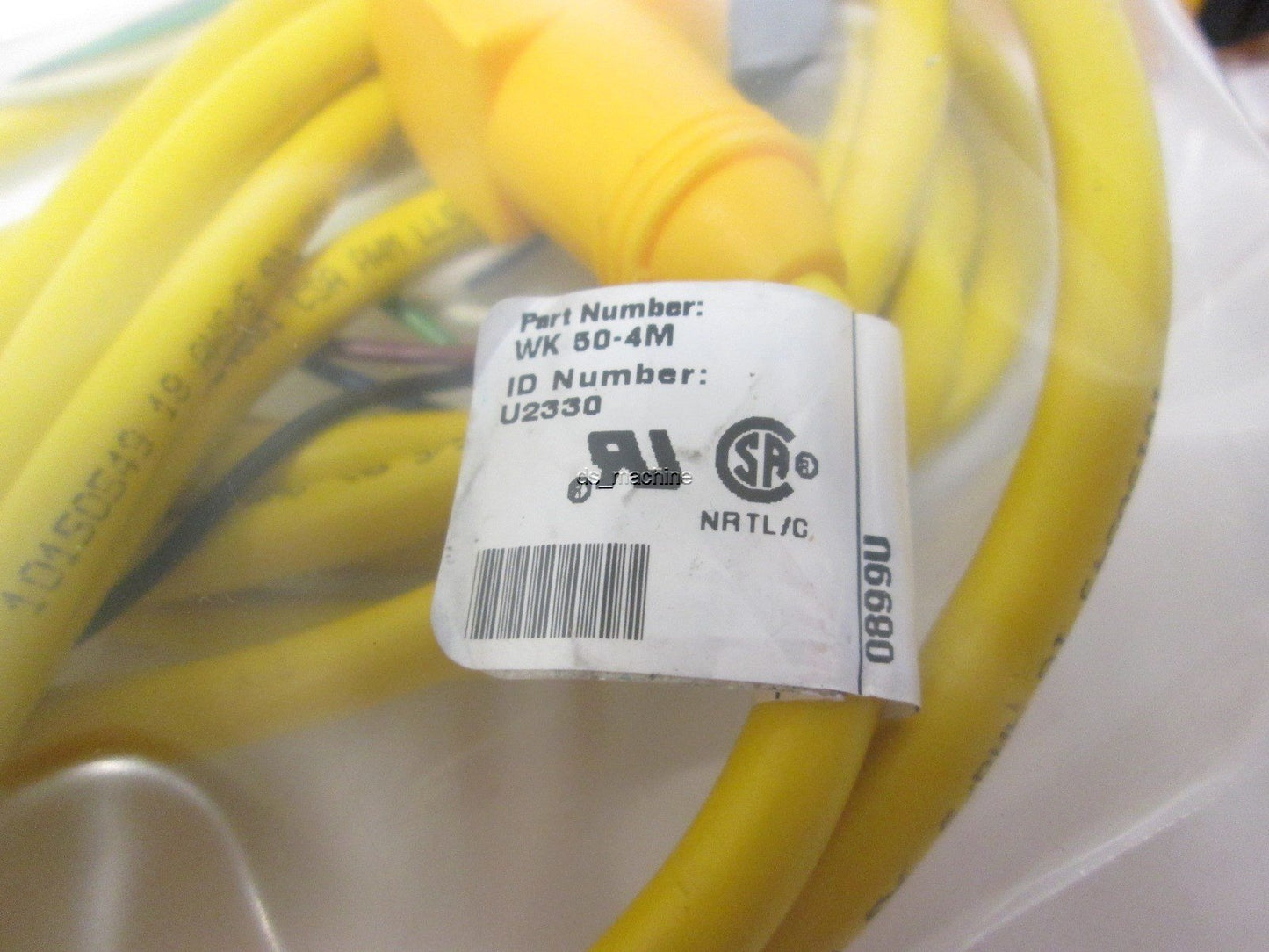 Used Lot of 2 Turck WK50-4M Cordset 11' Length Each 5-Pole Female Mini Connection