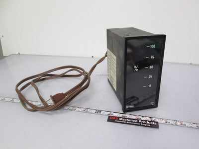 Used Crompton 267-DM Digital Meter with Bar Graph Percentage 120VAC 0-100°C