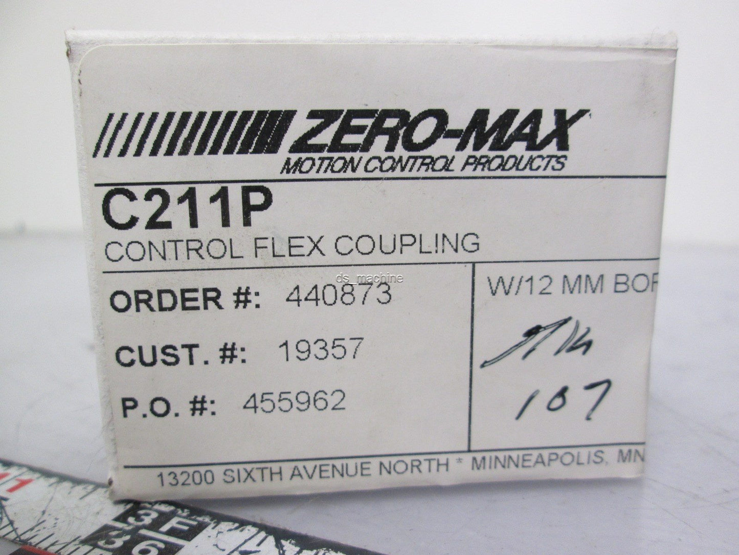 New Zero-Max C211P Control Flex Coupling 12mm Bore 31.25mm Length