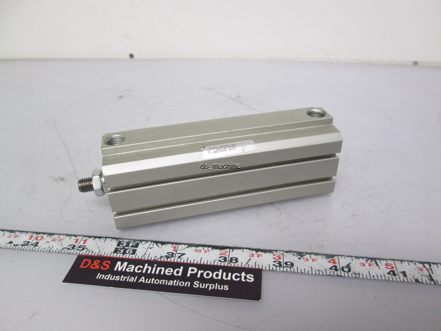 Used SMC NCDQ8A106-300M Compact Pneumatic Cylinder 1 1/16" Bore 3" Stroke 1.3MPa