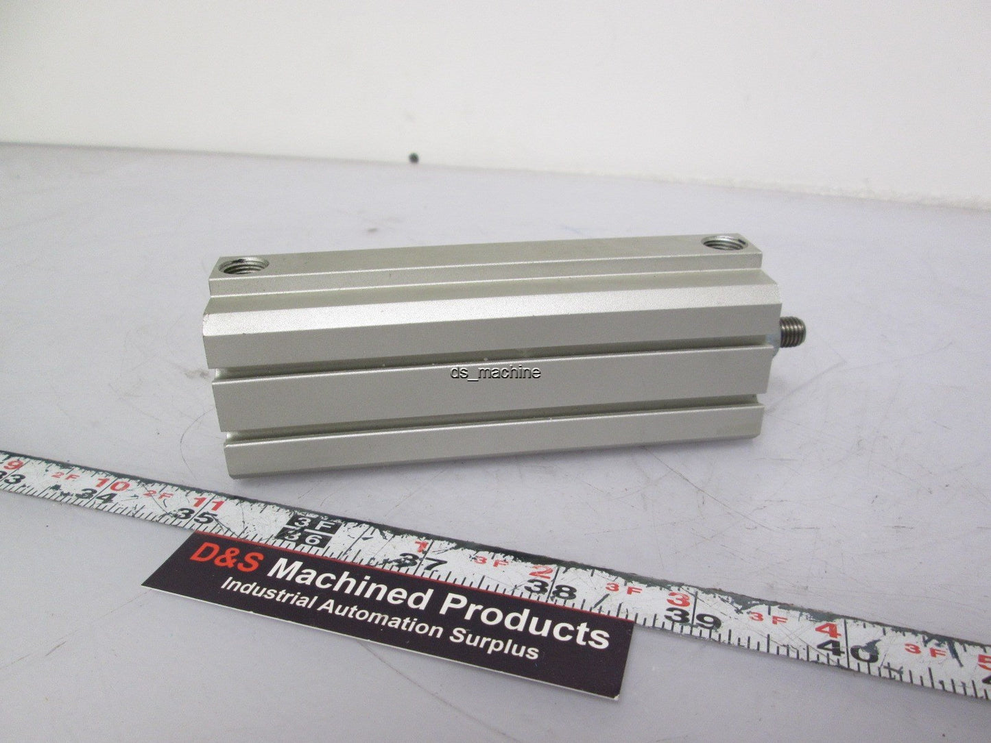 Used SMC NCDQ8A106-300M Compact Pneumatic Cylinder 1 1/16" Bore 3" Stroke 1.3MPa