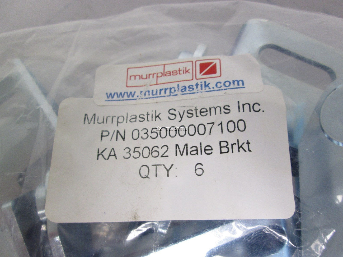 New Lot of 6 Murrplastik Systems 035000007100 KA 35062 Male Bracket for MP 35