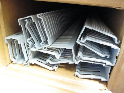 New Lot of 9 New HellermannTyton K1X2G Wire Duct 1" x 2" x 72" *No Covers*