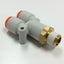 New – Open box Lot of 5 SMC KQ2U11-35S Pneumatic Wye Y Fittings 1/4" NPT 3/8" Tubing