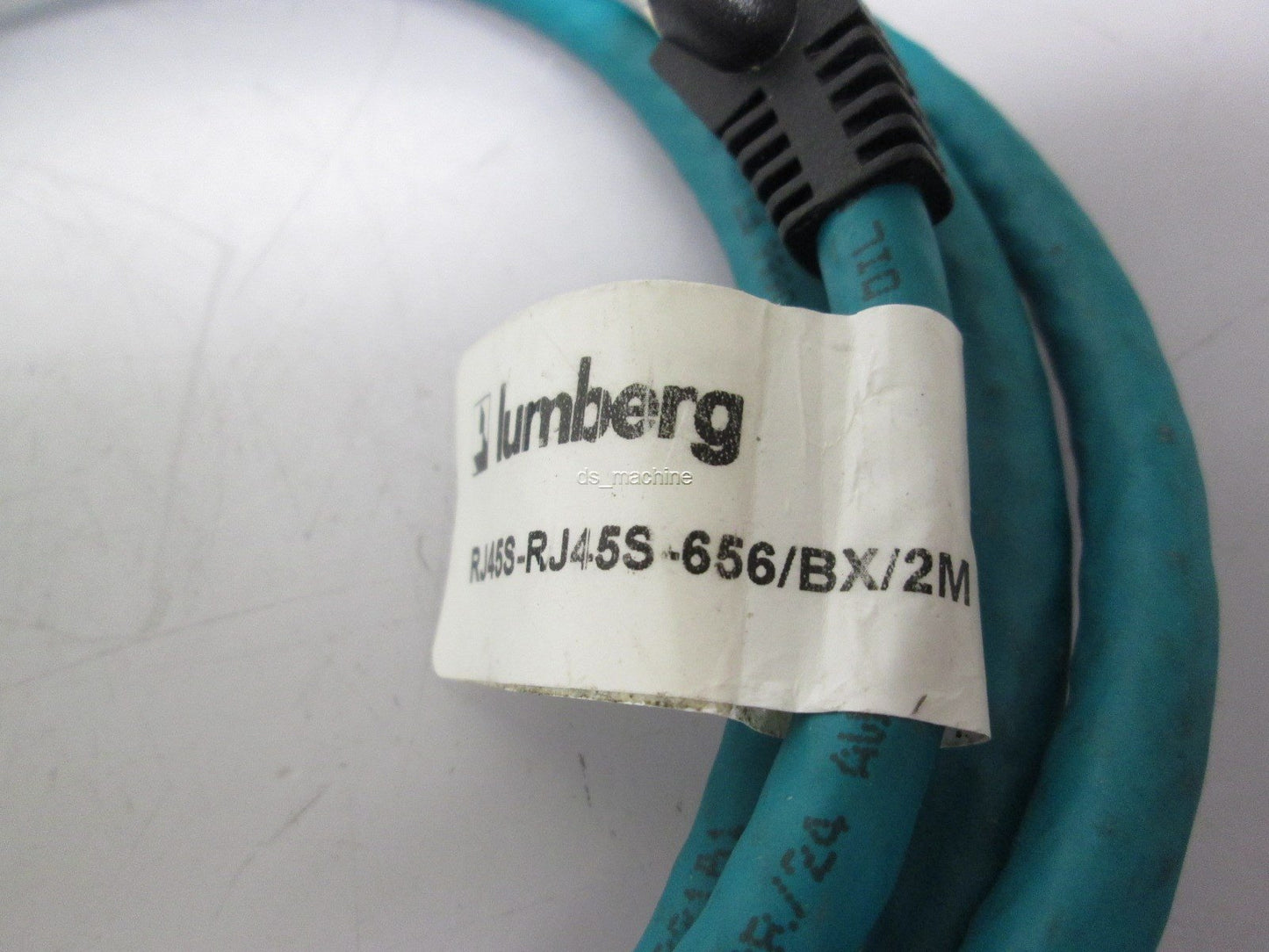 Used Lumberg Automation RJ45S-RJ45S-656/BX/2M Ethernet Patch Cable 2m (6.5') Teal