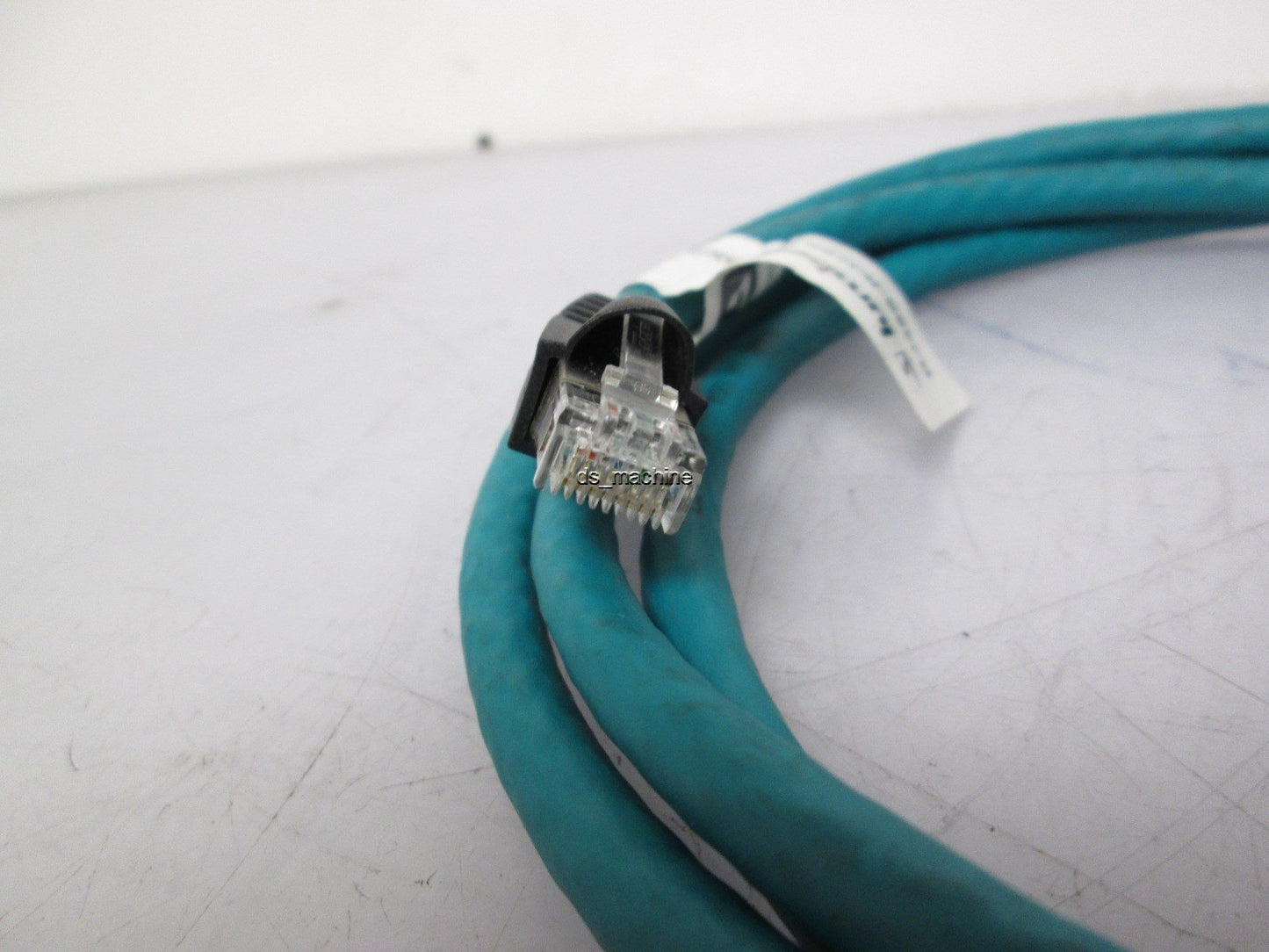 Used Lumberg Automation RJ45S-RJ45S-656/BX/2M Ethernet Patch Cable 2m (6.5') Teal