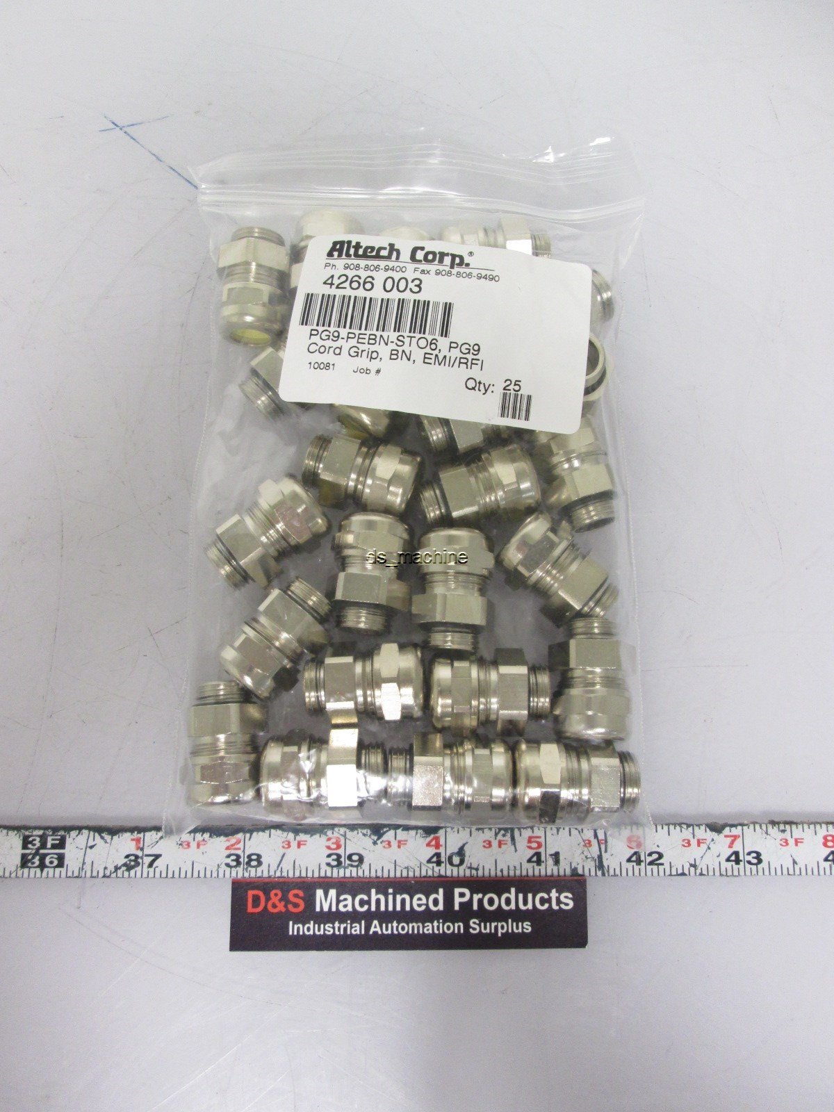 New Lot of 25 New Altech 4266 003 Chord Grips for 2.5-6mm EMI/RFI PG9
