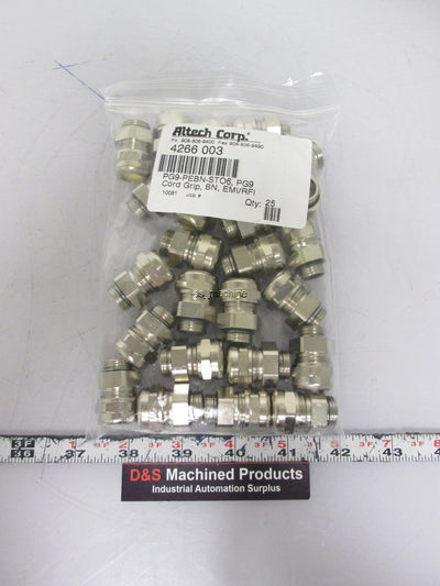 New Lot of 25 New Altech 4266 003 Chord Grips for 2.5-6mm EMI/RFI PG9