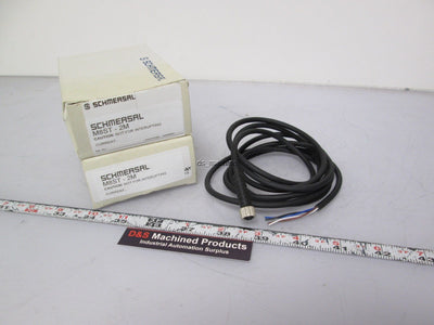 New Lot of 2 New Schmersal M8ST-2M Straight Connection Cables 2m Length