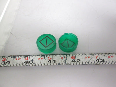 New Lot of 50 New Eaton M22-XDLH-G-ETCH-X63 Green Illuminated Pushbutton Lenses