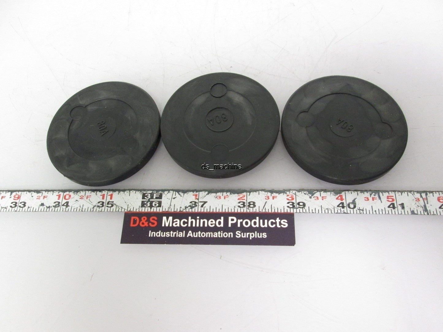 New Lot of 3 New Fath 098AG080 Anti-Slip Pads for Pivot Feet 80mm Diameter