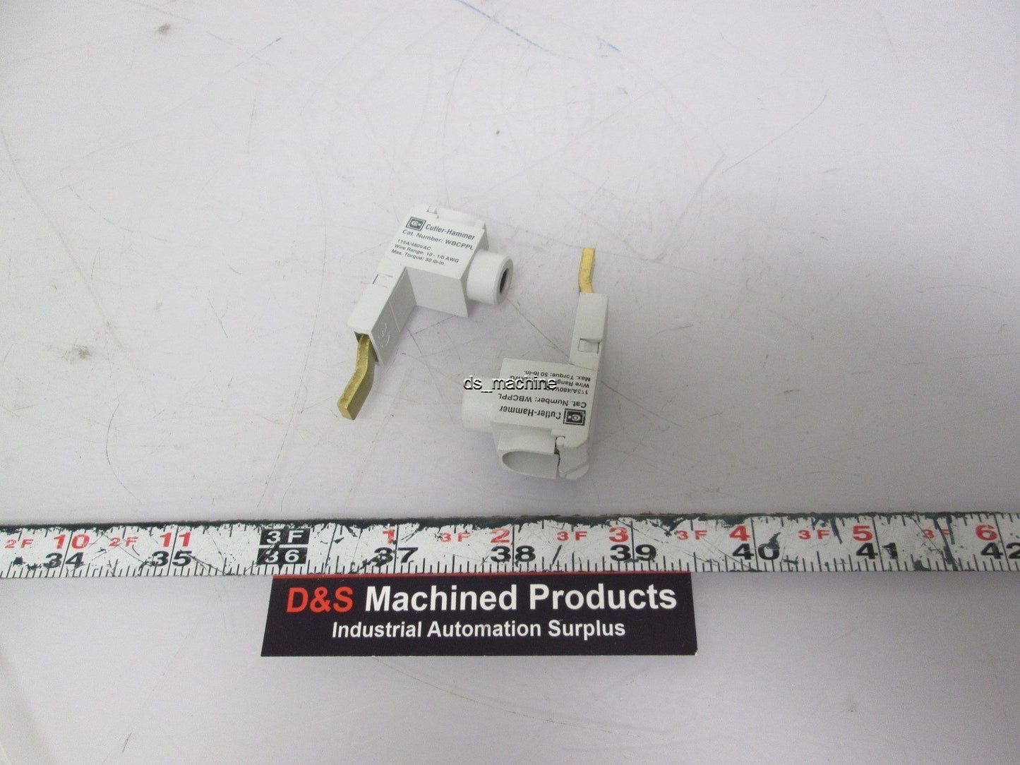Used Lot of 2 Cutler-Hammer WBCPPL Power Lug Pin Connection 10 to 1/0 AWG 115/480VAC