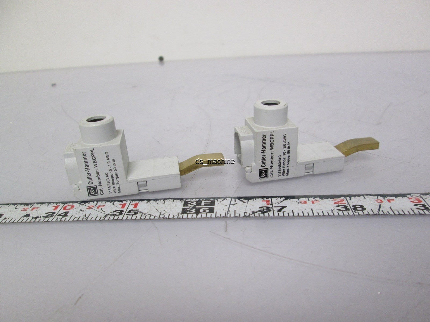 Used Lot of 2 Cutler-Hammer WBCPPL Power Lug 115/480VAC, 10 to 1/0 AWG