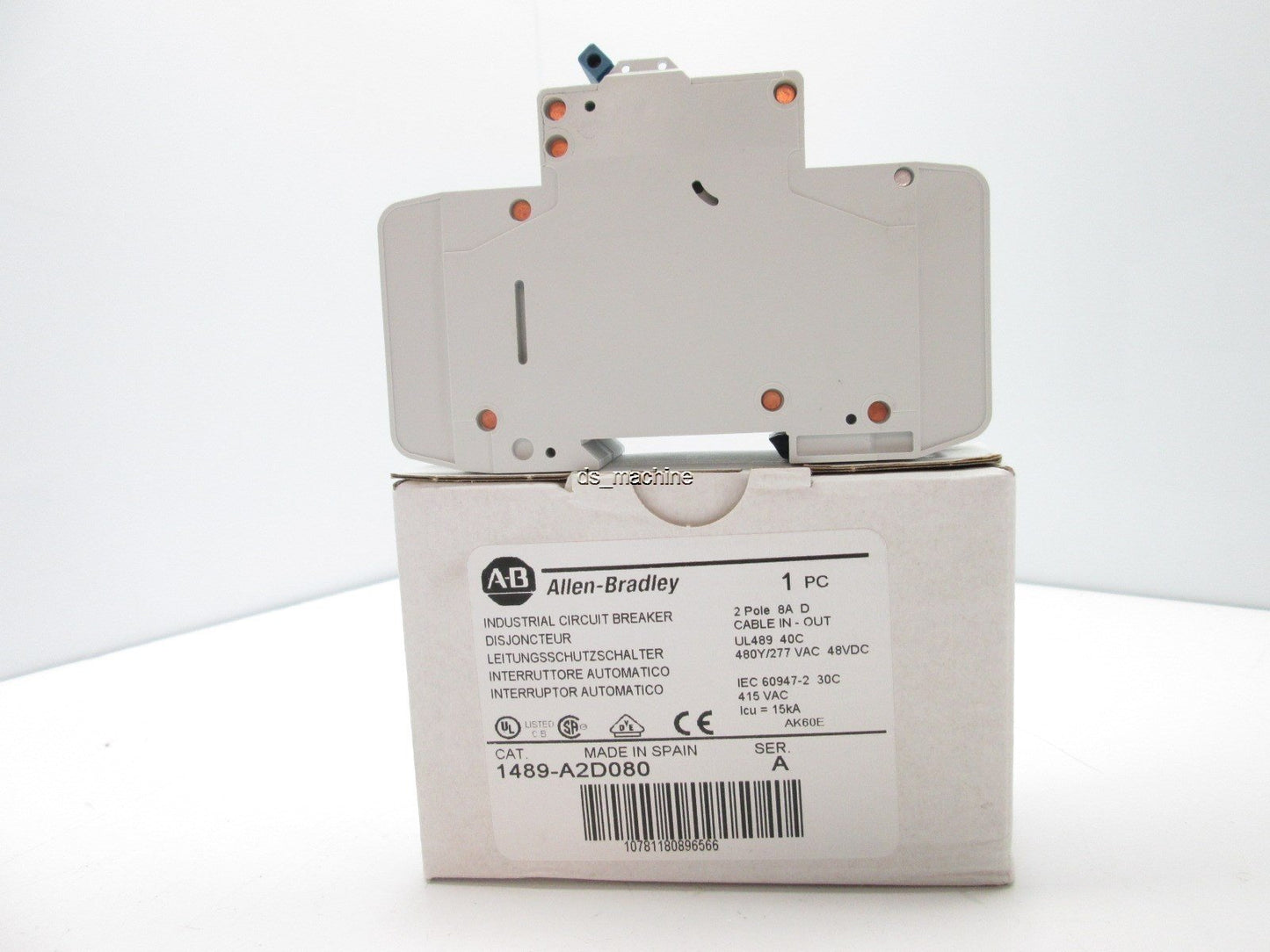 New Allen-Bradley 1489-A2D080 SER A 2 pole circuit breaker