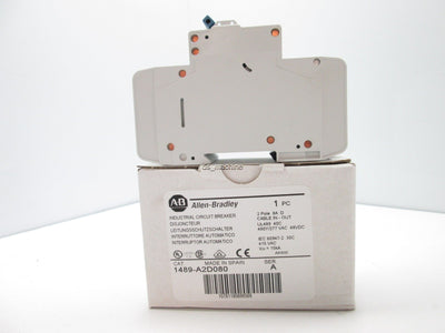 New Allen-Bradley 1489-A2D080 SER A 2 pole circuit breaker