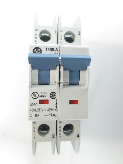 New Allen-Bradley 1489-A2D080 SER A 2 pole circuit breaker