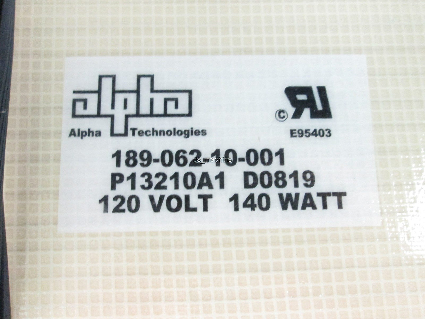 Used Alpha Tech 13x21" 189-022-10-001 P13210A1 120-Volt 140-Watt Warming Heater Mat