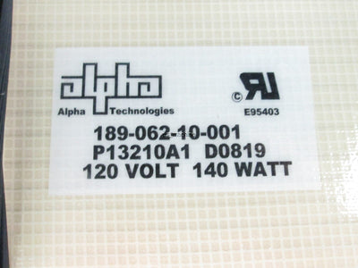 Used Alpha Tech 13x21" 189-022-10-001 P13210A1 120-Volt 140-Watt Warming Heater Mat