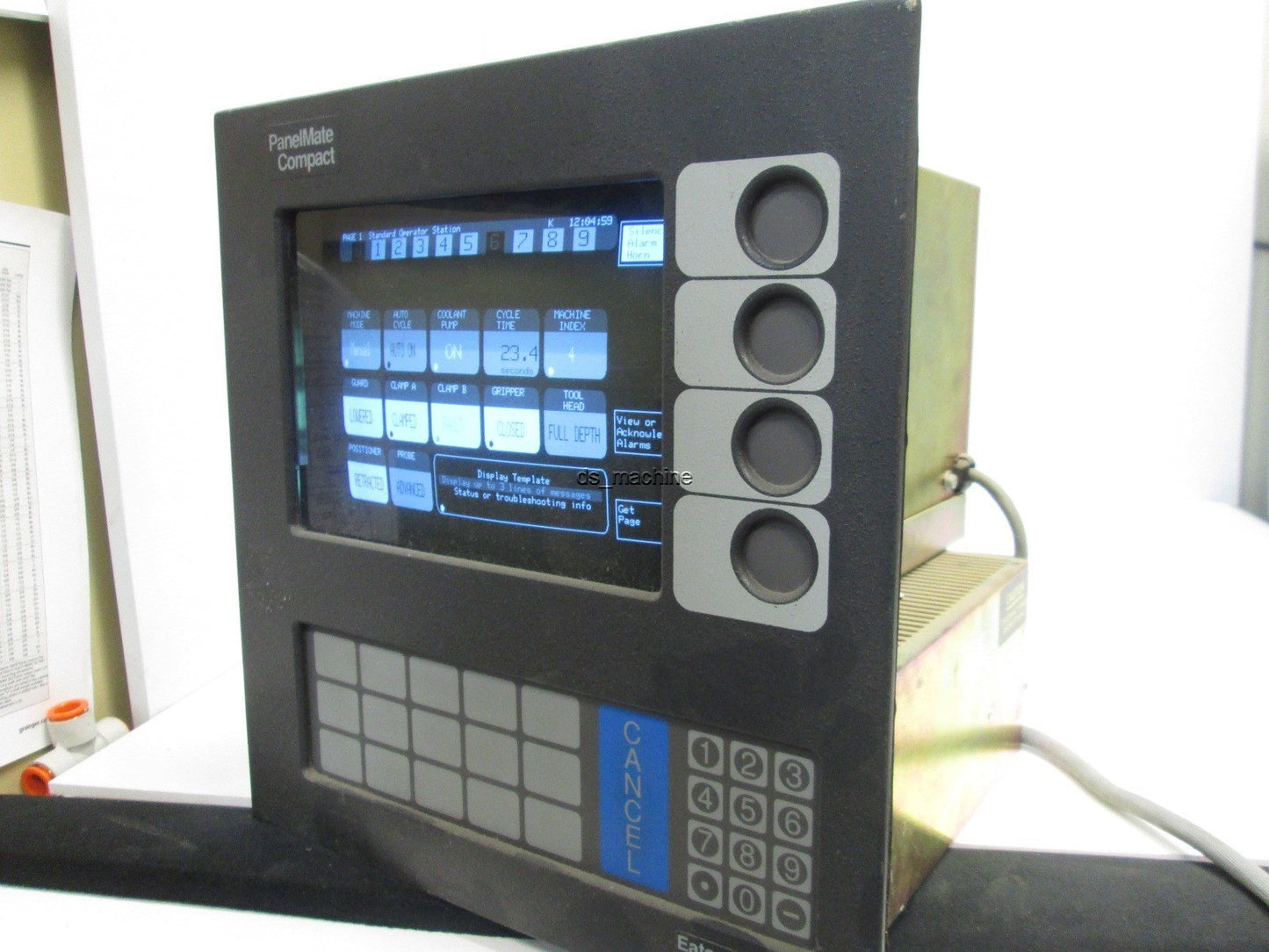 Used Eaton 91-00752-02 PanelMate Compact II Operator Interface, 120V