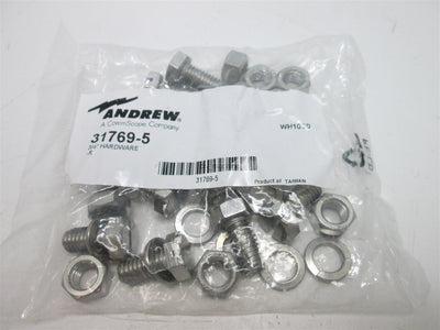 NEW Andrew CommScope Type 31769-5 - 3/4" Hardware Nuts Washers Fillister Screws
