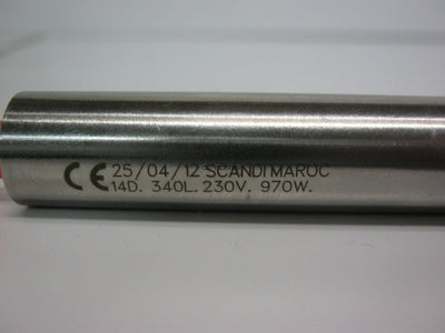 New Scandi Maroc Cartridge Heater 230V 970W, 14mm Diameter 340mm Long