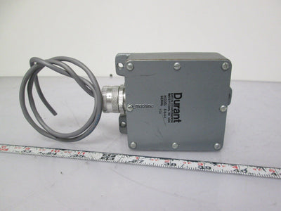 Used Durant E-S-4-X Limit Switch with Enclosure Cork Gasket 1/4" Diameter Shaft