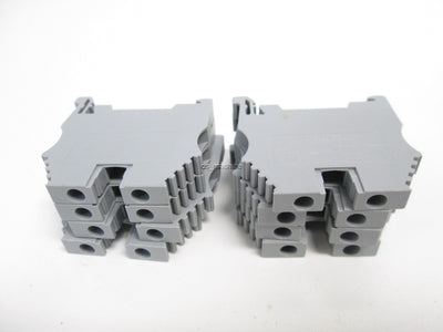 New – Open box Lot of 8 Klemsan AVK4 Terminal Blocks, 750V 32A, 600V 30A AWG 26-10