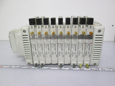 Used Bank of SMC Solenoid Valves 2x VQ2400N-5C 4x VQ2300N-5C 3x VQ2100N-5C 0.1-0.7MPa
