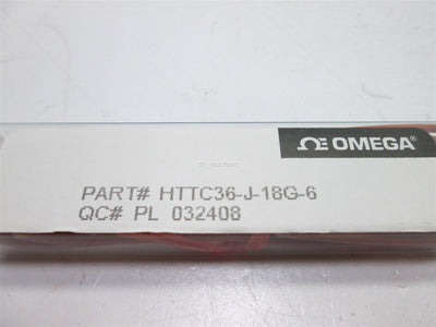 New Omega HTT36-J-18G-6 Thermocouple Temperature Probe
