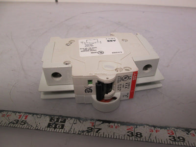 New ABB S201UK4 Single Pole 4A Circuit Breaker w/ S2C-H6RU Auxiliary Contact 1NO 1NC