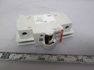 New ABB S201UK3 Single Pole 3A Circuit Breaker w/ S2C-H6RU Auxiliary Contact 1NO 1NC