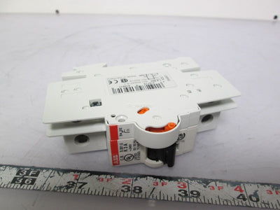 New ABB S201UK3 Single Pole 3A Circuit Breaker w/ S2C-H6RU Auxiliary Contact 1NO 1NC