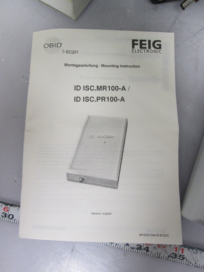 New New FEIG ISC.PR100 A Proximity Reader Kit w/ Power Supply & Cables & Manual