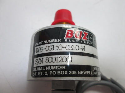 New Buzmatics RPS-0G150-0E10-W Remote Pressure Sensor 300PSI 15-24 VDC