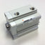 New – Open box SMC CDQ2KB32-20D Double Acting Pneumatic Cylinder 32mm Bore, 20mm Stroke, 145PSI