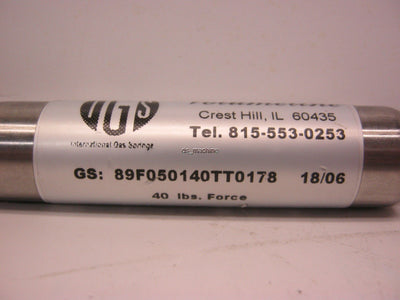 New – Open box Volumeline 89F050140TT0178 Gas Spring 40lbs 50mm Stainless Steel