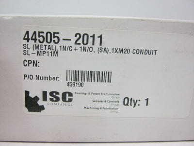 New STI SL Series 44505-2011 Limit Switch SL-MP11M 1N.C. + 1N.O.