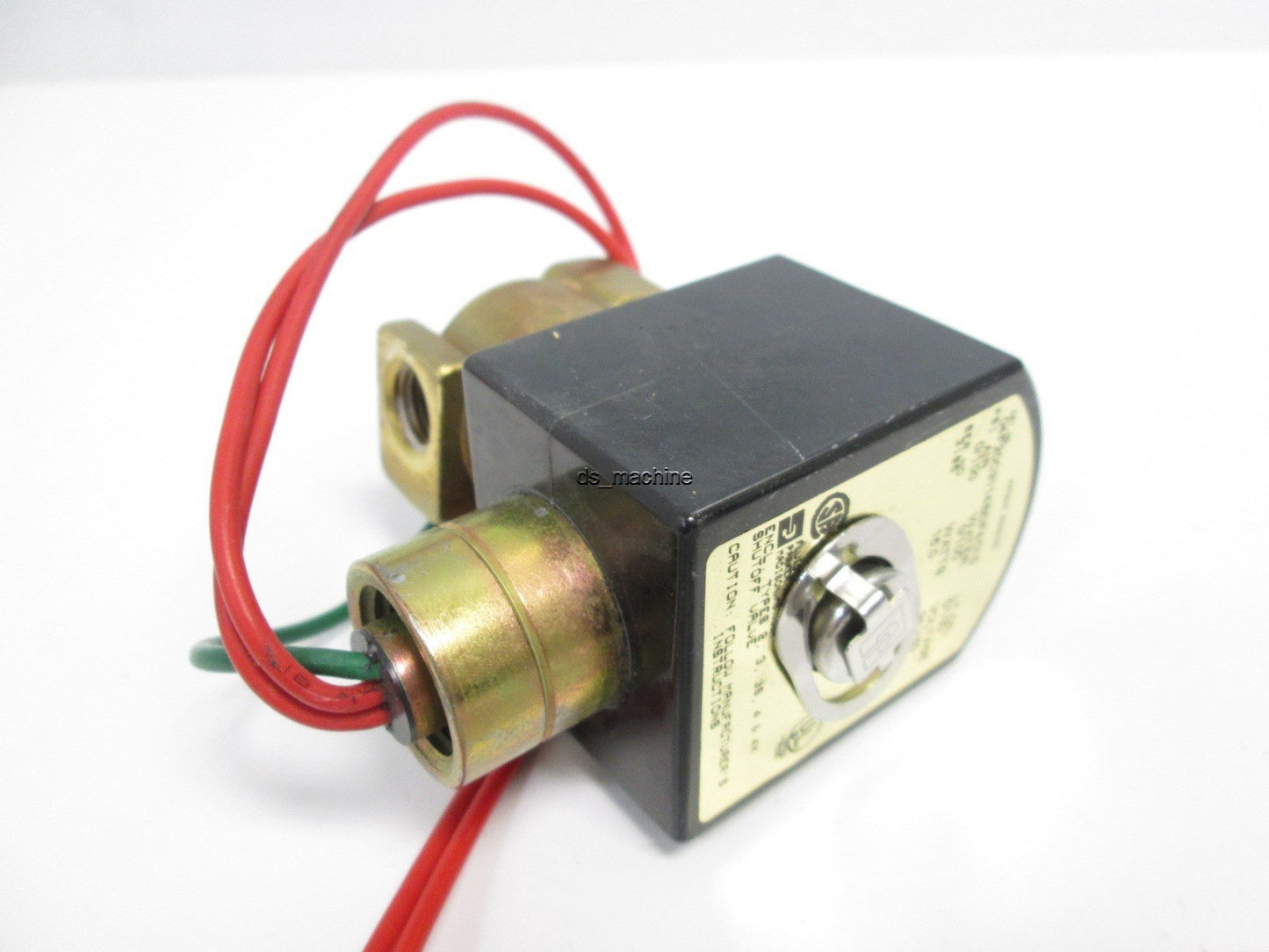 Used Parker 04F20C2114BDF4C15 Solenoid Valve, 220/240VAC, 0-100 PSI Air Water Oil