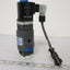 Used Plast-O-Matic THP2V8W24-PV Solenoid Valve 3 Way Diverter 1/4" NPT 24VDC 40PSI