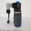 Used Plast-O-Matic THP2V8W24-PV Solenoid Valve 3 Way Diverter 1/4" NPT 24VDC 40PSI
