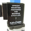 Used Plast-O-Matic THP2V8W24-PV Solenoid Valve 3 Way Diverter 1/4" NPT 24VDC 40PSI