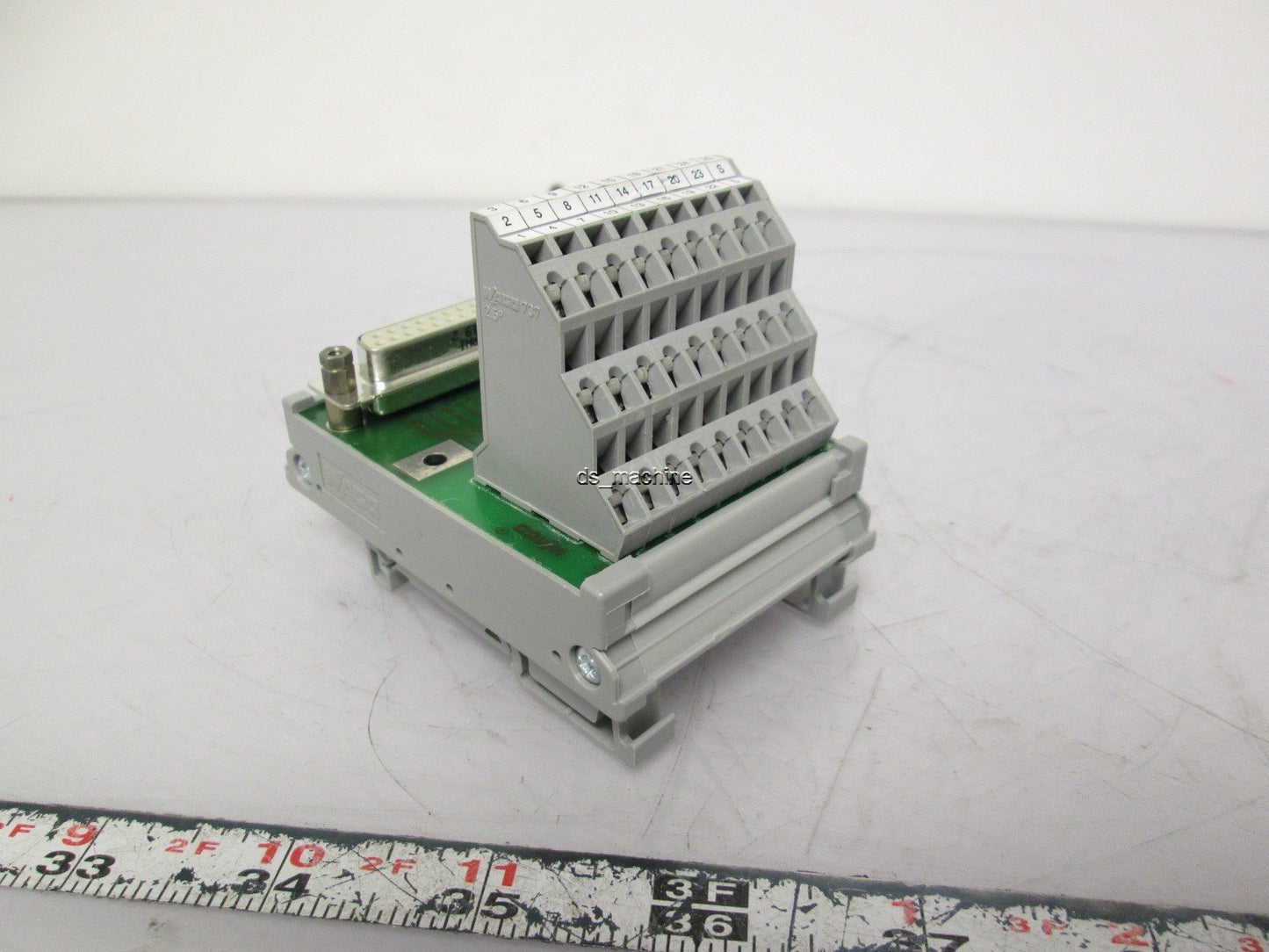 Used Wago 289-623 Breakout Interface Module D-Sub 25-Pin 125VAC/DC 2A DIN Mountable